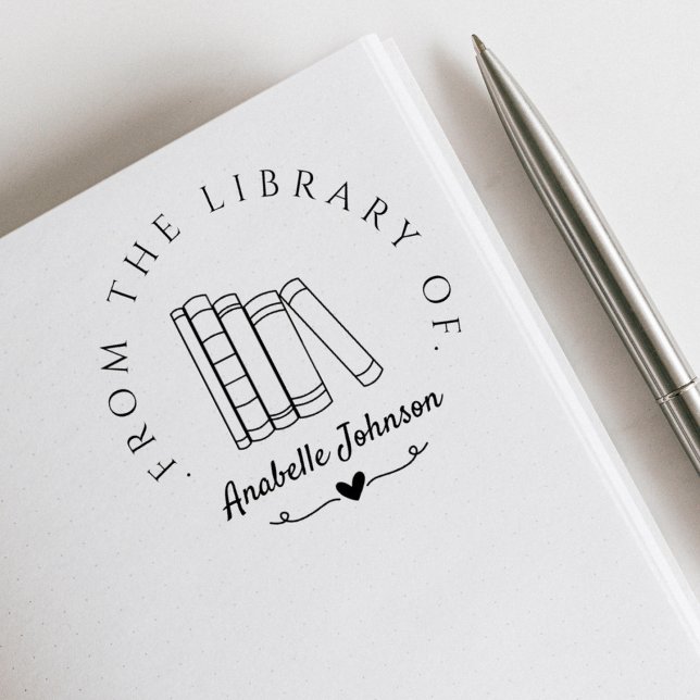 Vintagen Anpassad Elegant från Bibliotek Stämpel (Skapare uppladdad)