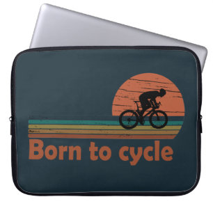 Vintagen är född till cykel laptop fodral