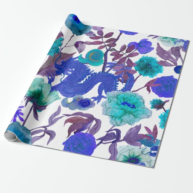 vintagen är sömlös som traditionellt mönster. Japa Presentpapper (Utrullad)