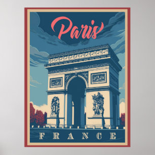 Vintagen Arc de Triomphe Poster