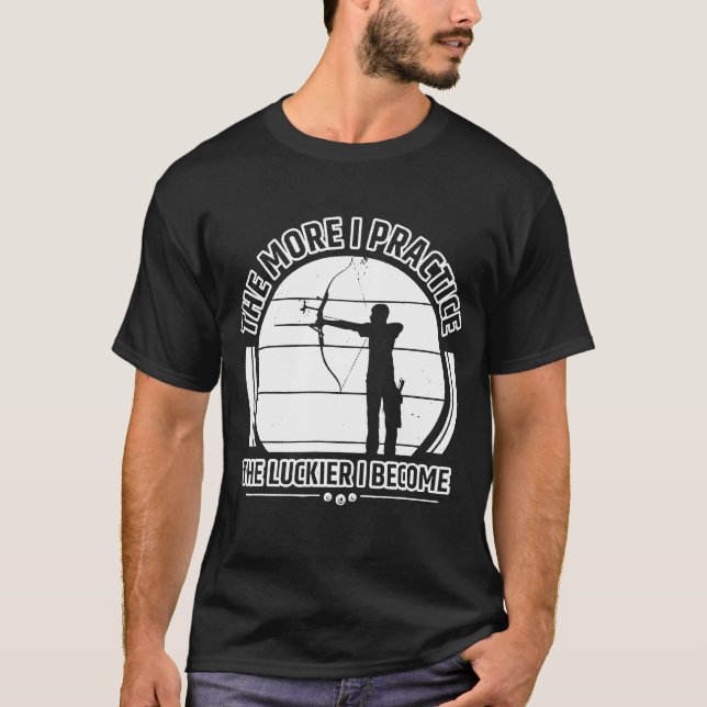 Vintagen Archer Archery Quotes T Shirt (Framsida)