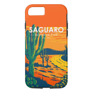Vintagen Arizona i nationalparken Saguaro