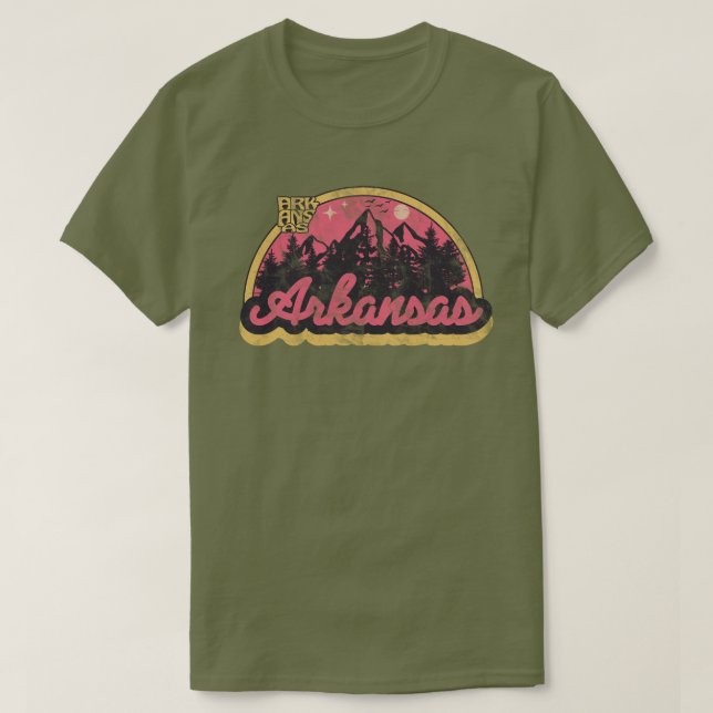Vintagen Arkansas T Shirt (Design framsida)