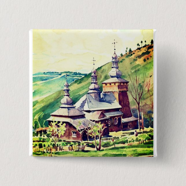 Vintagen Arkitectural Art Knapp (Framsida)