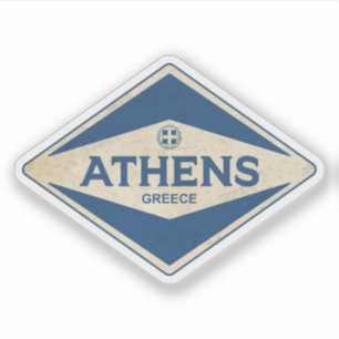 Vintagen Aten Grekland Klistermärken