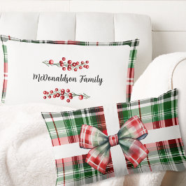 Vintagen av familjen Namn - julgranen - Gått Pput Lumbarkudde