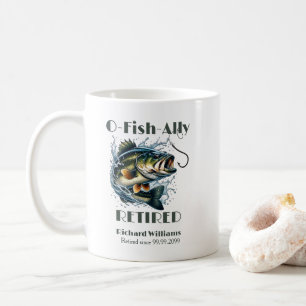 Vintagen avishAlly Retrött Big Fish tar ut betet Kaffemugg