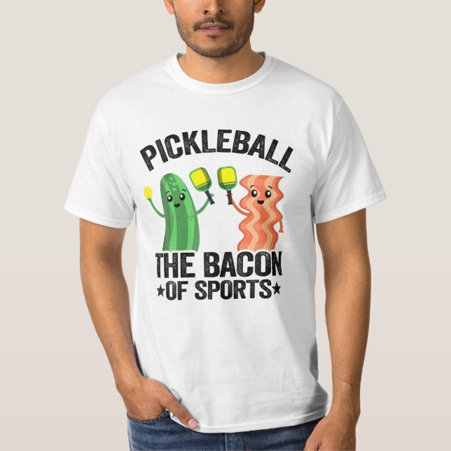 Vintagen Bacon of Sports T Shirt (Framsida)