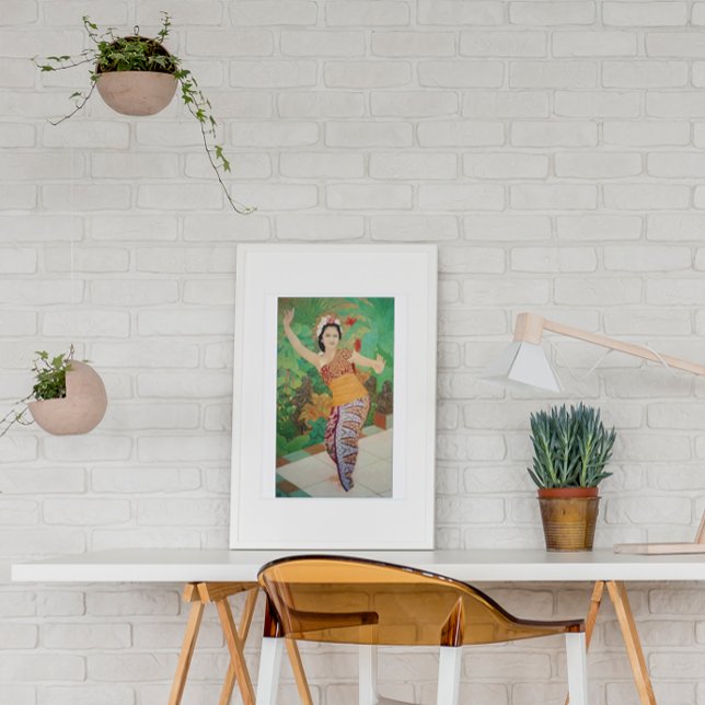 Vintagen Bali Travel i Balinese Dancer Poster (Skapare uppladdad)