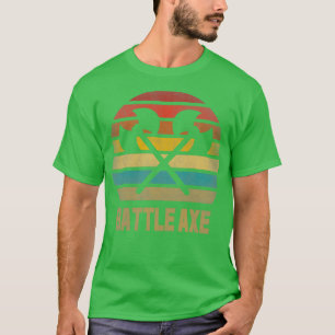 Vintagen Battle Ax Weapon Retro T Shirt
