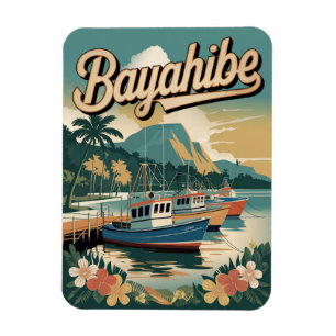 Vintagen Bayahibe Dominikanska republiken Magnet