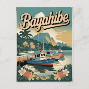 Vintagen Bayahibe Dominikanska republiken Vykort