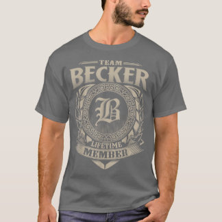 Vintagen BECKER-familj för medlemmar i teamet T Shirt