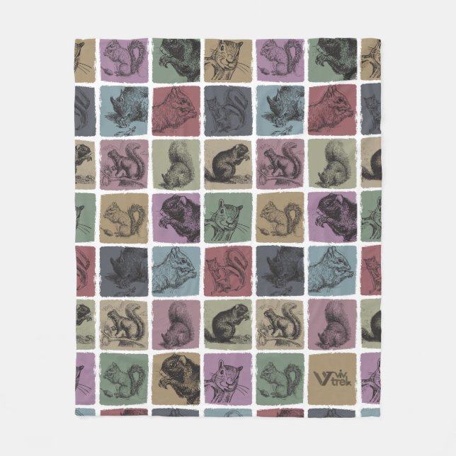 Vintagen Blanket Funny Retro Gift Älskare Fleecefilt (Framsidan)