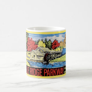 Vintagen Blue Ridge Parkway Kaffemugg
