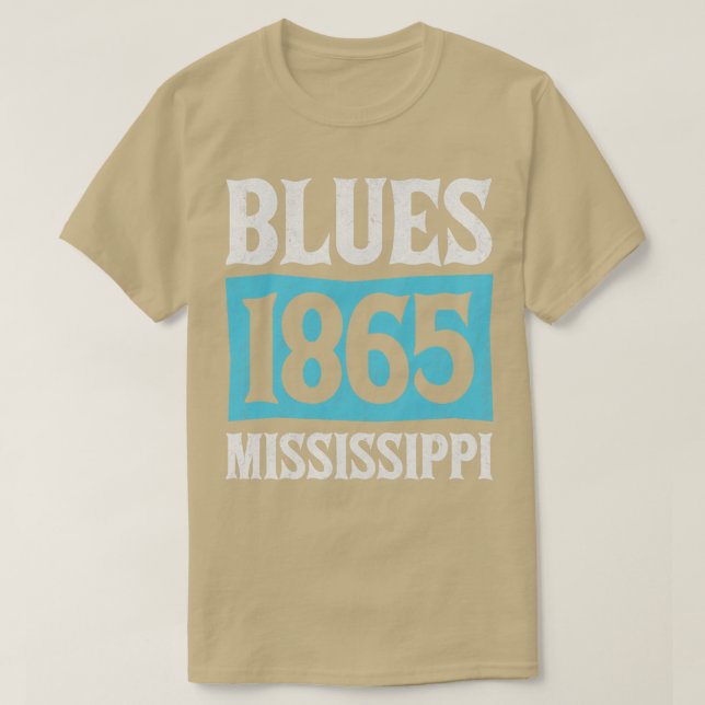 Vintagen Blues 1865 T Shirt (Design framsida)