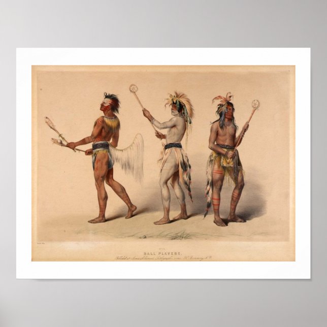 Vintagen Boll-spelare Poster (Framsidan)