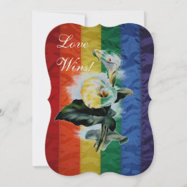 Vintagen Botanical Calla Lily, Bröllop Rainbow