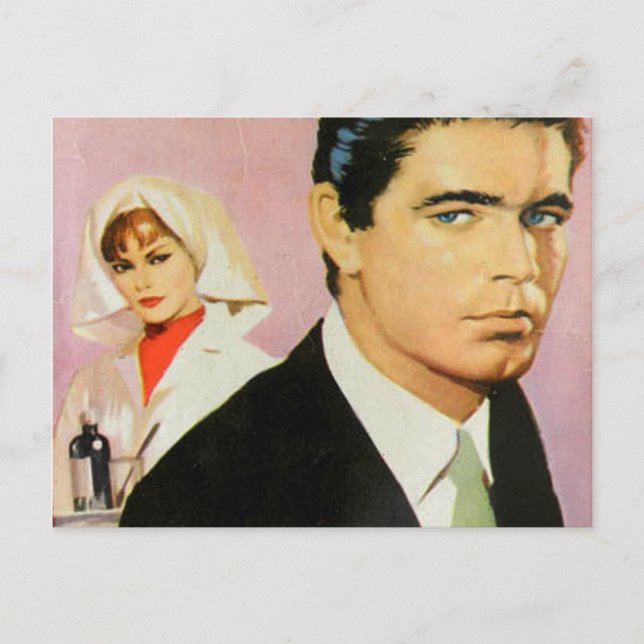 Vintagen BRITANNY OCH DARIL Vykort (Framsida)