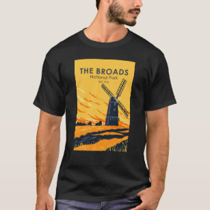 Vintagen Broads National Park England T Shirt
