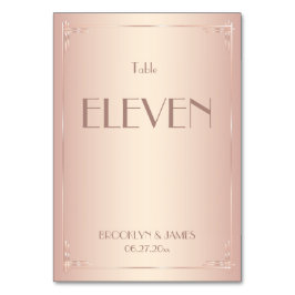 Vintagen Bröllop Bordsnummer