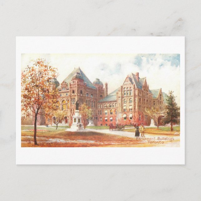 Vintagen Bygg Toronto Kanada Vykort (Framsida)