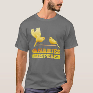 Vintagen Canaries Whisperer Canary Bird Whisperer T Shirt