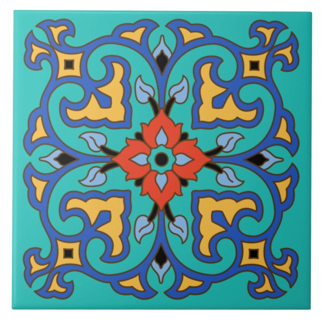 Vintagen Catalinas ö Tile Kakelplatta (Framsidan)