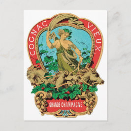 Vintagen Cognac Vieux Grande Champagne Vykort