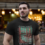 Vintagen Congaree nationalpark Cedar Bäck T Shirt<br><div class="desc">Kongaree vektorteckningsdesign. Parken bevarar den största delen av den gamla trämskogen för hårda bottenträd som lämnats i Stater.</div>