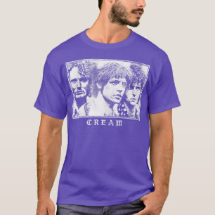 Vintagen Cream ser ut som ursprunglig mönstrad des T Shirt