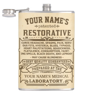 Vintagen Cure-All-Novelty Personlig Fickplunta