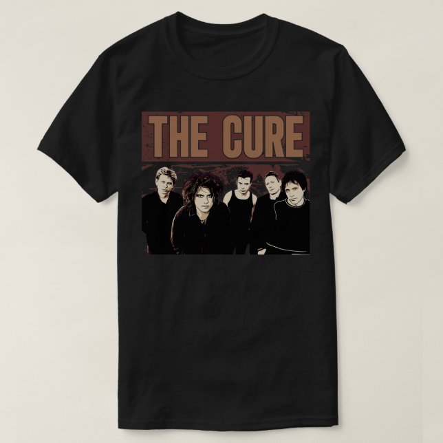 Vintagen Cure Brown T Shirt (Design framsida)