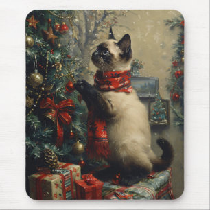 Vintagen Cute Siamese Cat jul Musmatta