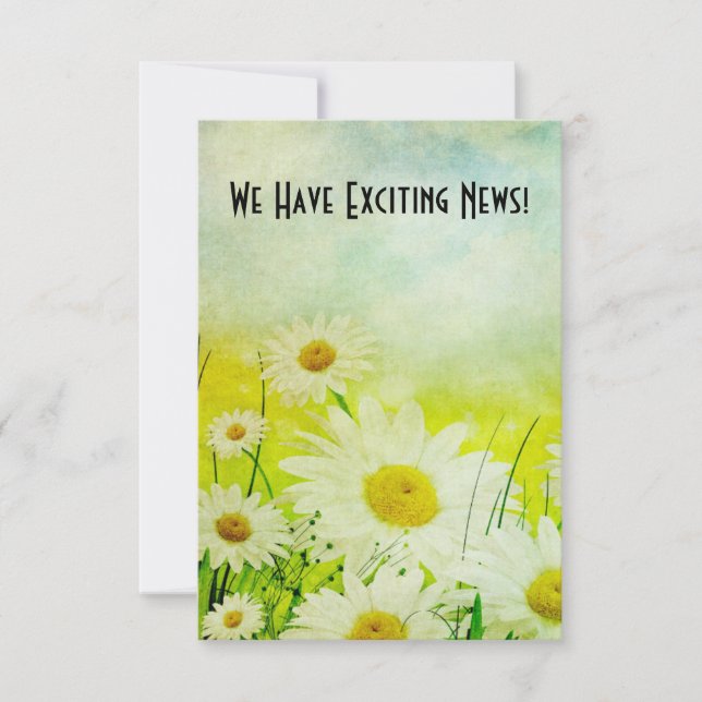 Vintagen daisy Spara datum (Framsida)