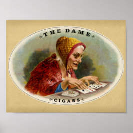 Vintagen Dame Cigar Box Poster