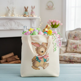 Vintagen Dapper Bunny Rabbit Tygkasse