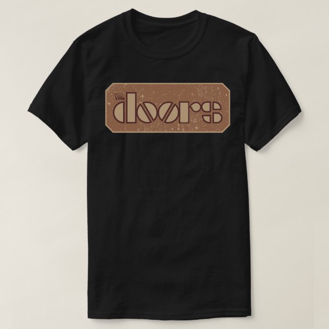 Vintagen Doors Brown T Shirt (Design framsida)