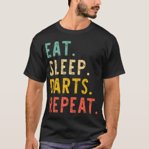 Vintagen Eat Ssparts Darts Player Team Älskare Ret T Shirt