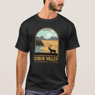 Vintagen Emblem i nationalparken Kobuk Valley T Shirt