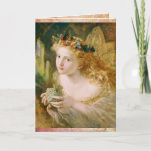 Vintagen Fairy Dreams födelsedag Kort