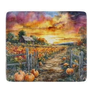 VINTAGEN FALLER LAND-SCENEN MED PUMPKINER