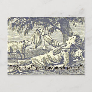 Vintagen Farm Humor Vykort