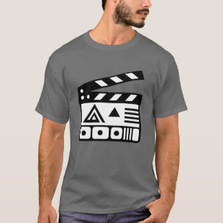 Vintagen Filmförgrening ikon Cinematic Design T Shirt