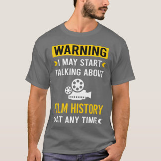 Vintagen Filmhistorik för varning Filmfilm Filmfil T Shirt