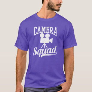 Vintagen Filmmaker Camera Squad Gift T Shirt