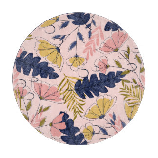 Vintagen Flöden för tropiska Löv Skriv ut