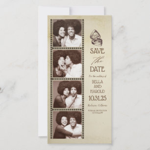 Vintagen Font i fotopatset Spara datum Datumet