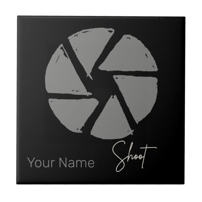 Vintagen för fotodesign Aperture Retro Camera Kakelplatta (Framsidan)