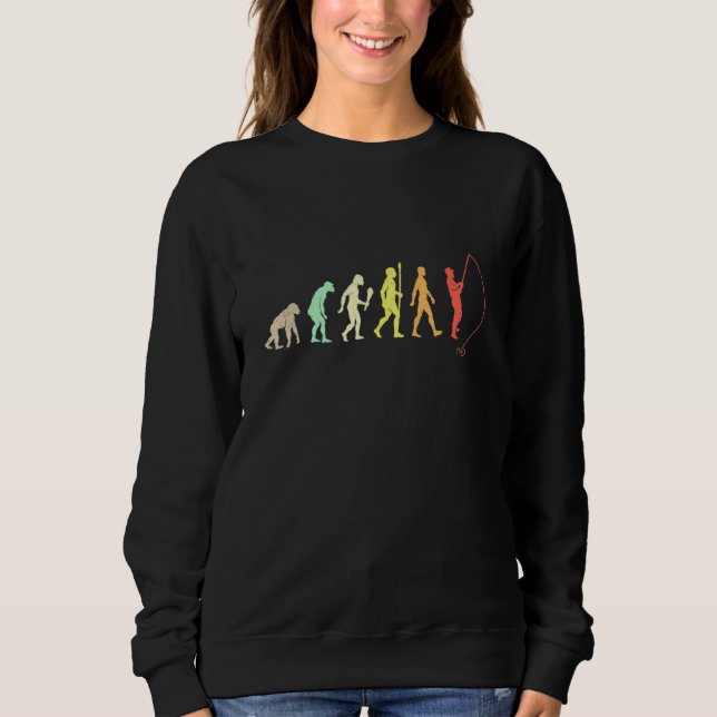 Vintagen för människans fiskerinäring Retro T Shirt (Framsida)